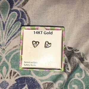 NIB 14kt gold child earrings